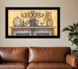 Come Gather at Our Table 1 Black Framed Print Wall Art - Homeroots