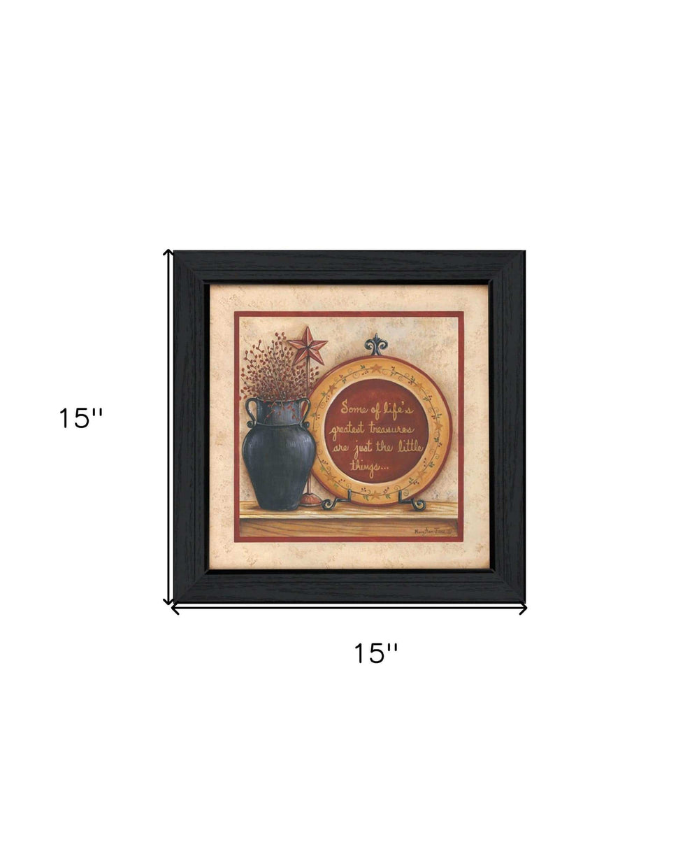 Greatest Treasures 4 Black Framed Print Wall Art - Homeroots - Flyclothing LLC