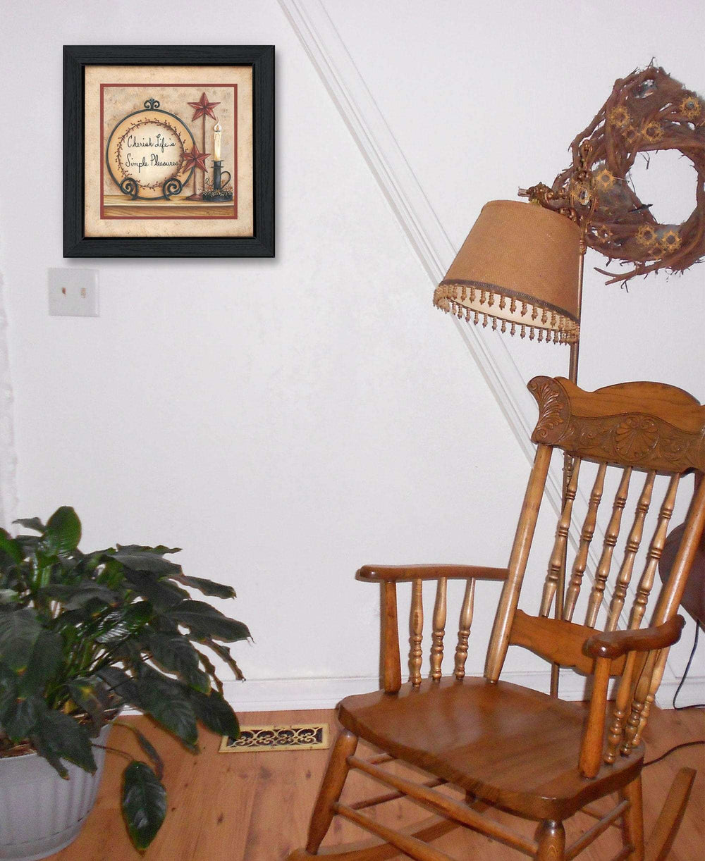 Simple Pleasures 5 Black Framed Print Wall Art - Homeroots - Flyclothing LLC