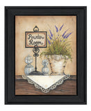 Powder Room 3 Black Framed Print Wall Art - Homeroots