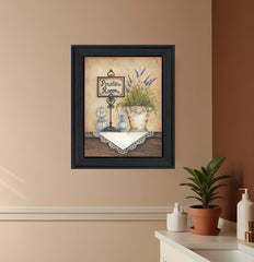 Powder Room 3 Black Framed Print Wall Art - Homeroots