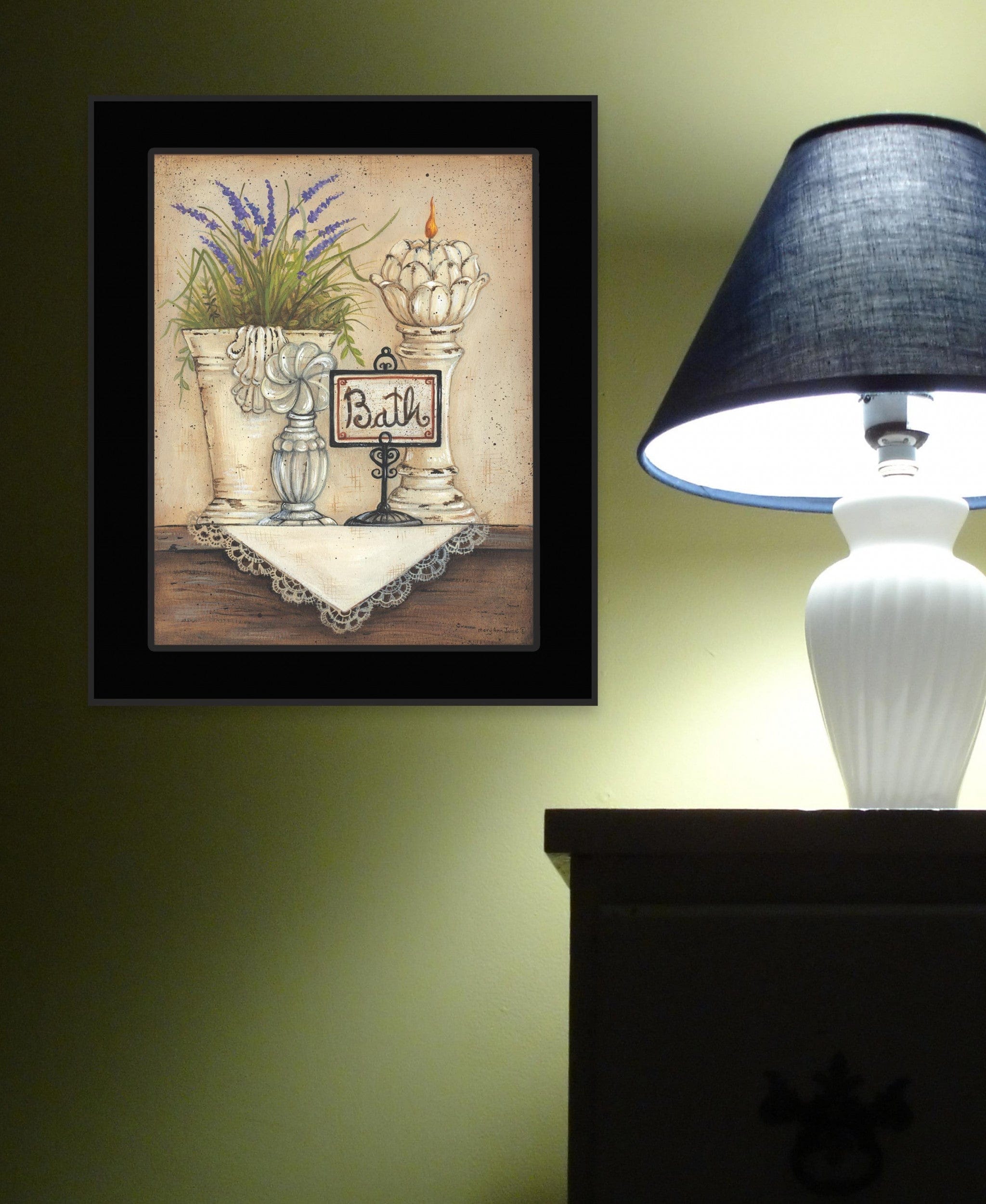Bath 3 Black Framed Print Bathroom Wall Art - Homeroots