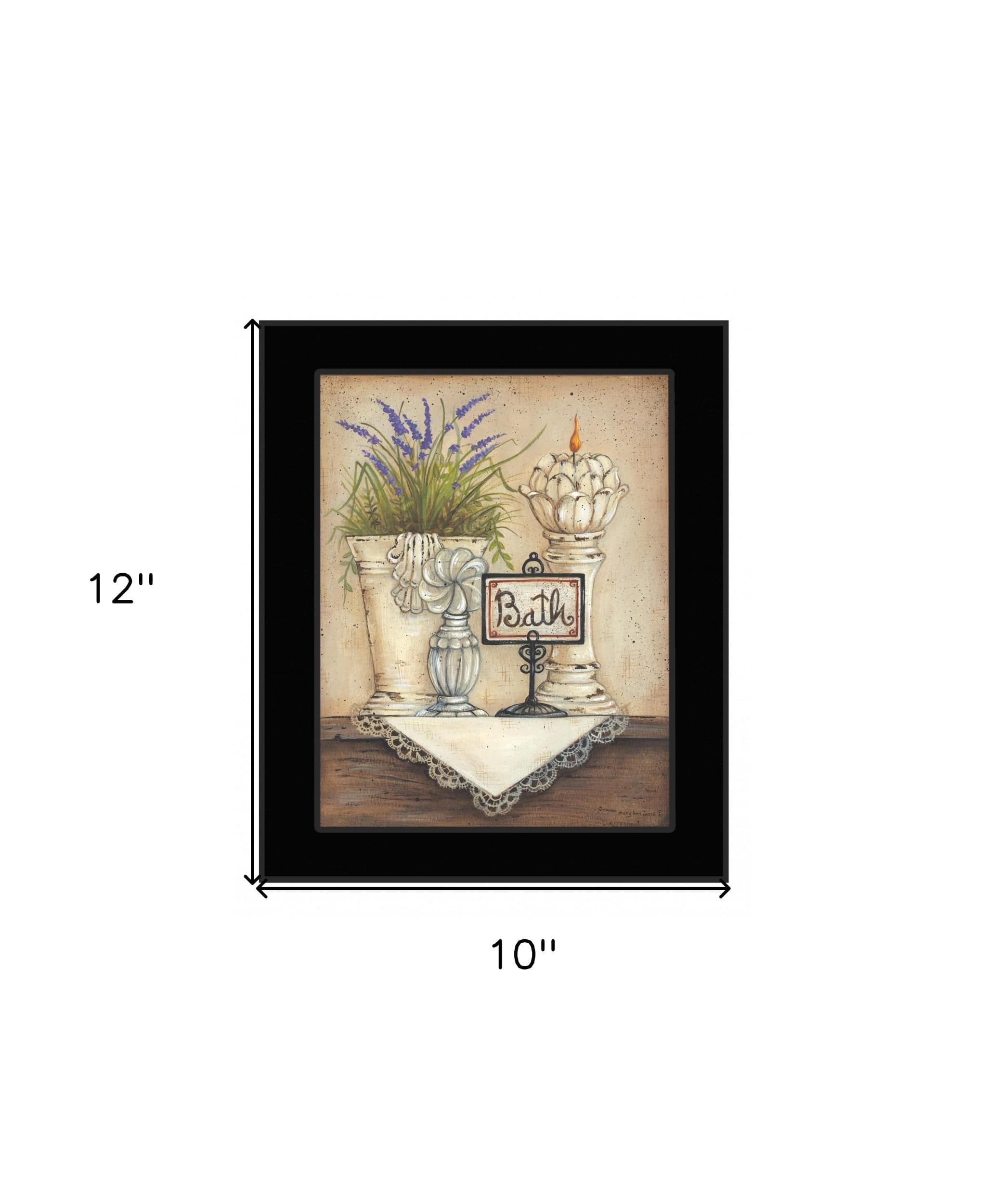 Bath 3 Black Framed Print Bathroom Wall Art - Homeroots