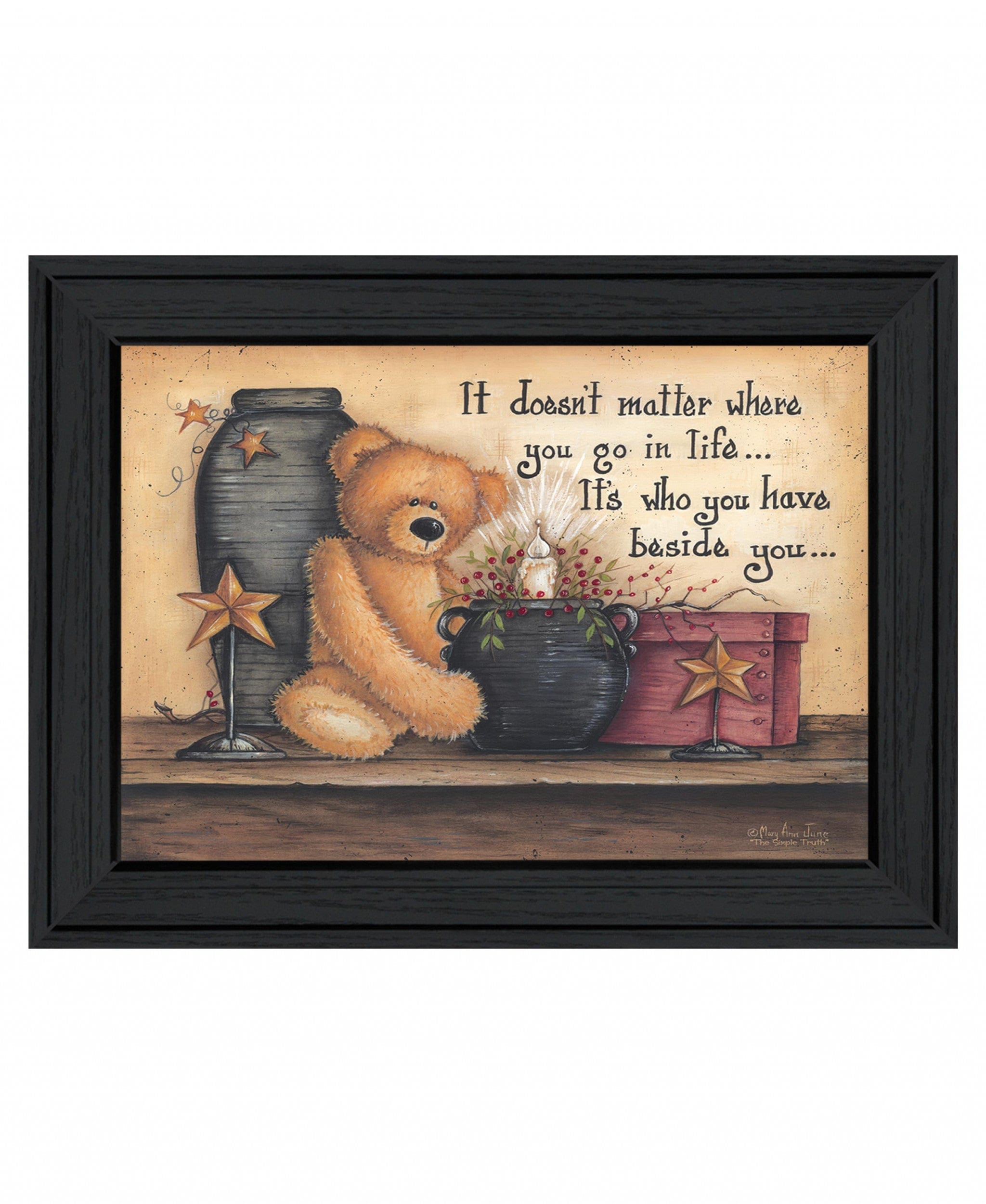 The Simple Truth 1 Black Framed Print Wall Art - Homeroots