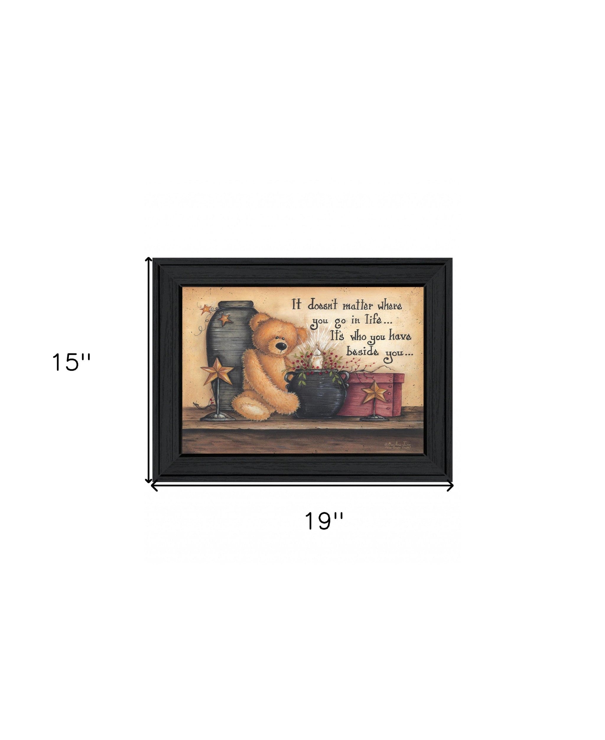 The Simple Truth 1 Black Framed Print Wall Art - Homeroots