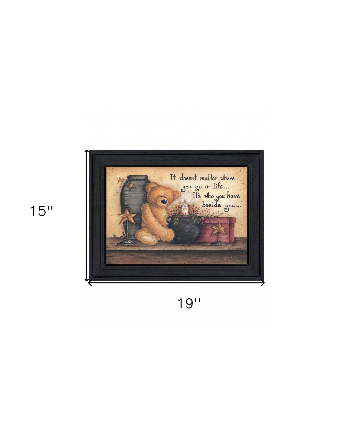 The Simple Truth 1 Black Framed Print Wall Art - Homeroots - Flyclothing LLC