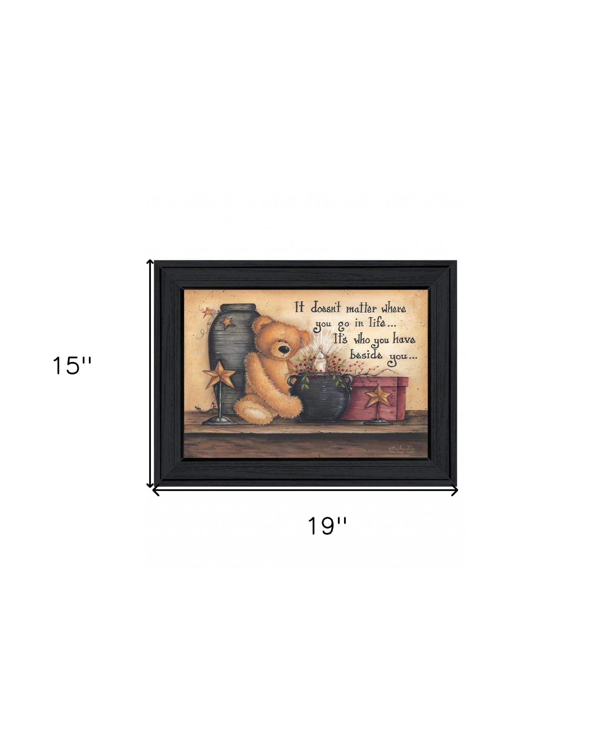 The Simple Truth 1 Black Framed Print Wall Art - Homeroots - Flyclothing LLC