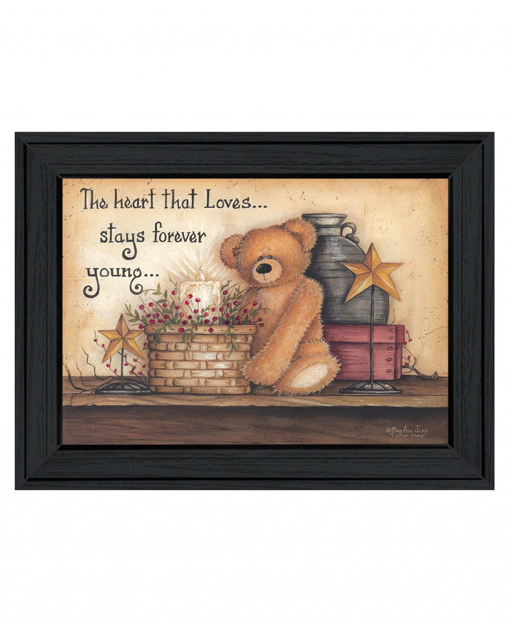 Forever Young 1 Black Framed Print Wall Art - Homeroots - Flyclothing LLC