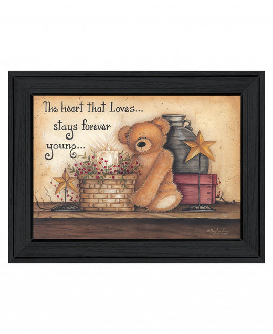 Forever Young 1 Black Framed Print Wall Art - Homeroots