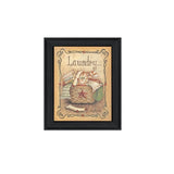 Laundry 1 Black Picture Frame Print Bathroom Wall Art - Homeroots