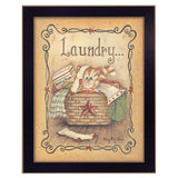 Laundry 2 Black Framed Print Bathroom Wall Art - Homeroots