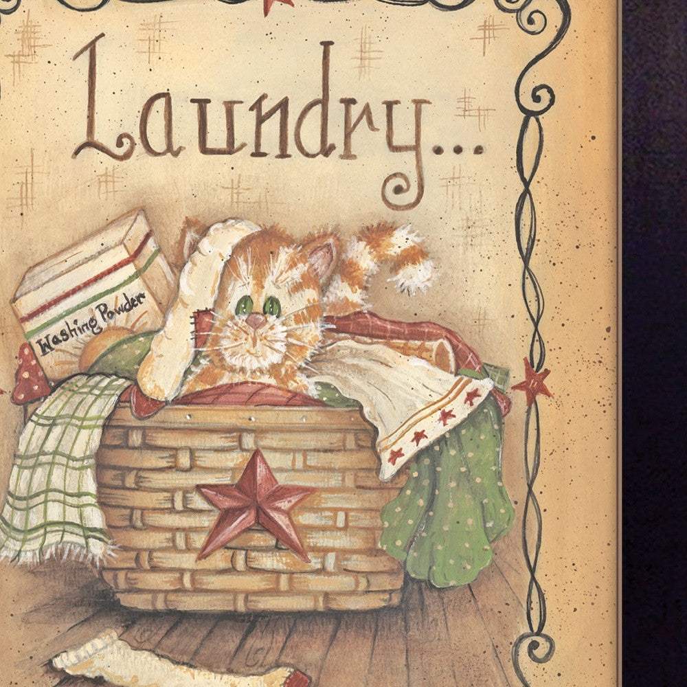 Laundry 2 Black Framed Print Bathroom Wall Art - Homeroots - Flyclothing LLC