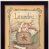 Laundry 2 Black Framed Print Bathroom Wall Art - Homeroots