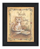 Wash Day 2 Black Framed Print Laundry Wall Art - Homeroots