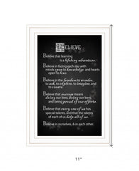 Believe 1 White Framed Print Wall Art - Homeroots