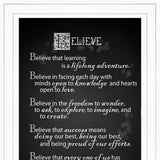 Believe 1 White Framed Print Wall Art - Homeroots