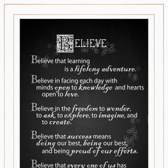 Believe 1 White Framed Print Wall Art - Homeroots