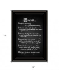 Believe 2 Black Framed Print Wall Art - Homeroots