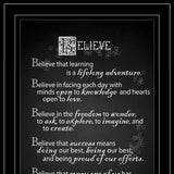 Believe 2 Black Framed Print Wall Art - Homeroots