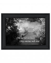 Beauty Grayscale 1 Black Framed Print Wall Art - Homeroots
