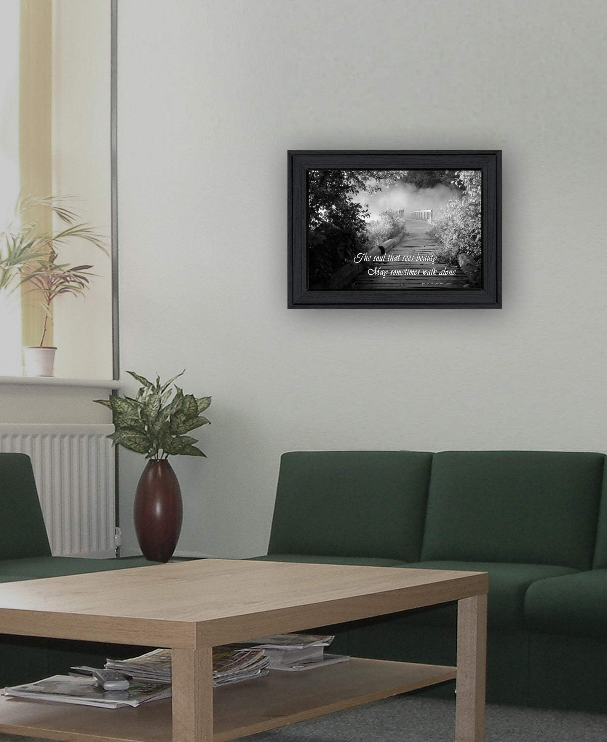 Beauty Grayscale 1 Black Framed Print Wall Art - Homeroots - Flyclothing LLC