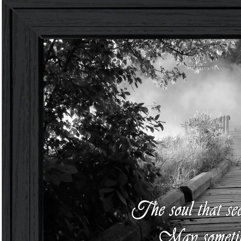 Beauty Grayscale 1 Black Framed Print Wall Art - Homeroots