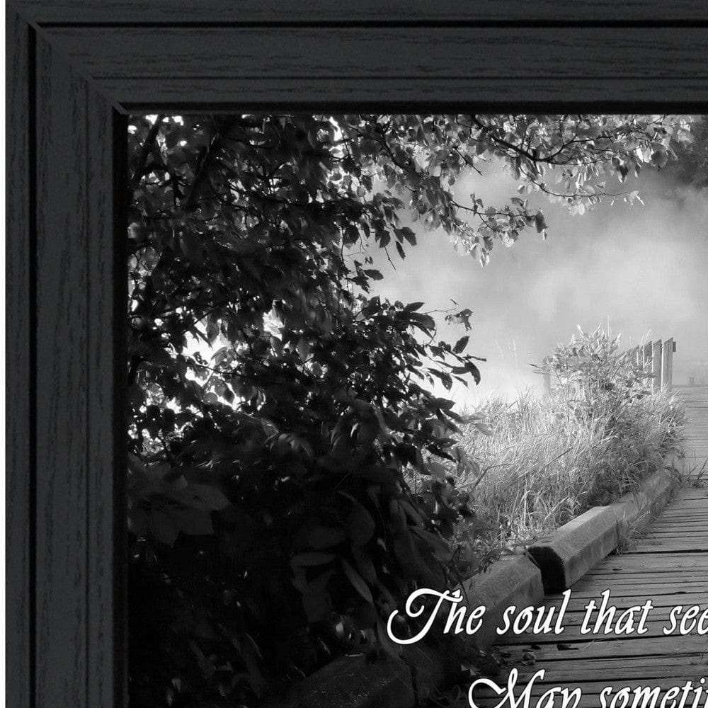 Beauty Grayscale 1 Black Framed Print Wall Art - Homeroots - Flyclothing LLC