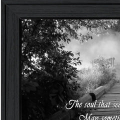 Beauty Grayscale 1 Black Framed Print Wall Art - Homeroots
