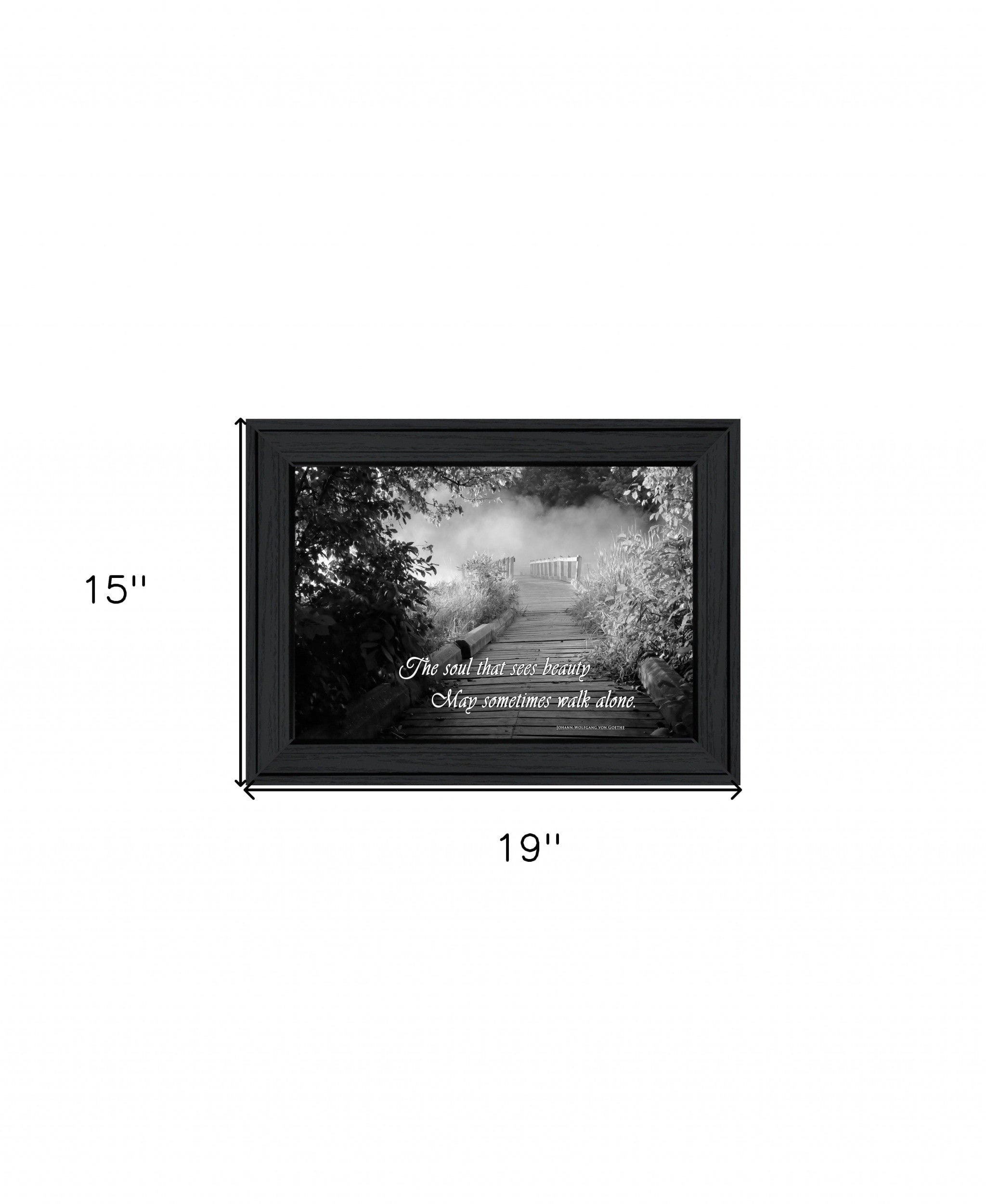 Beauty Grayscale 1 Black Framed Print Wall Art - Homeroots