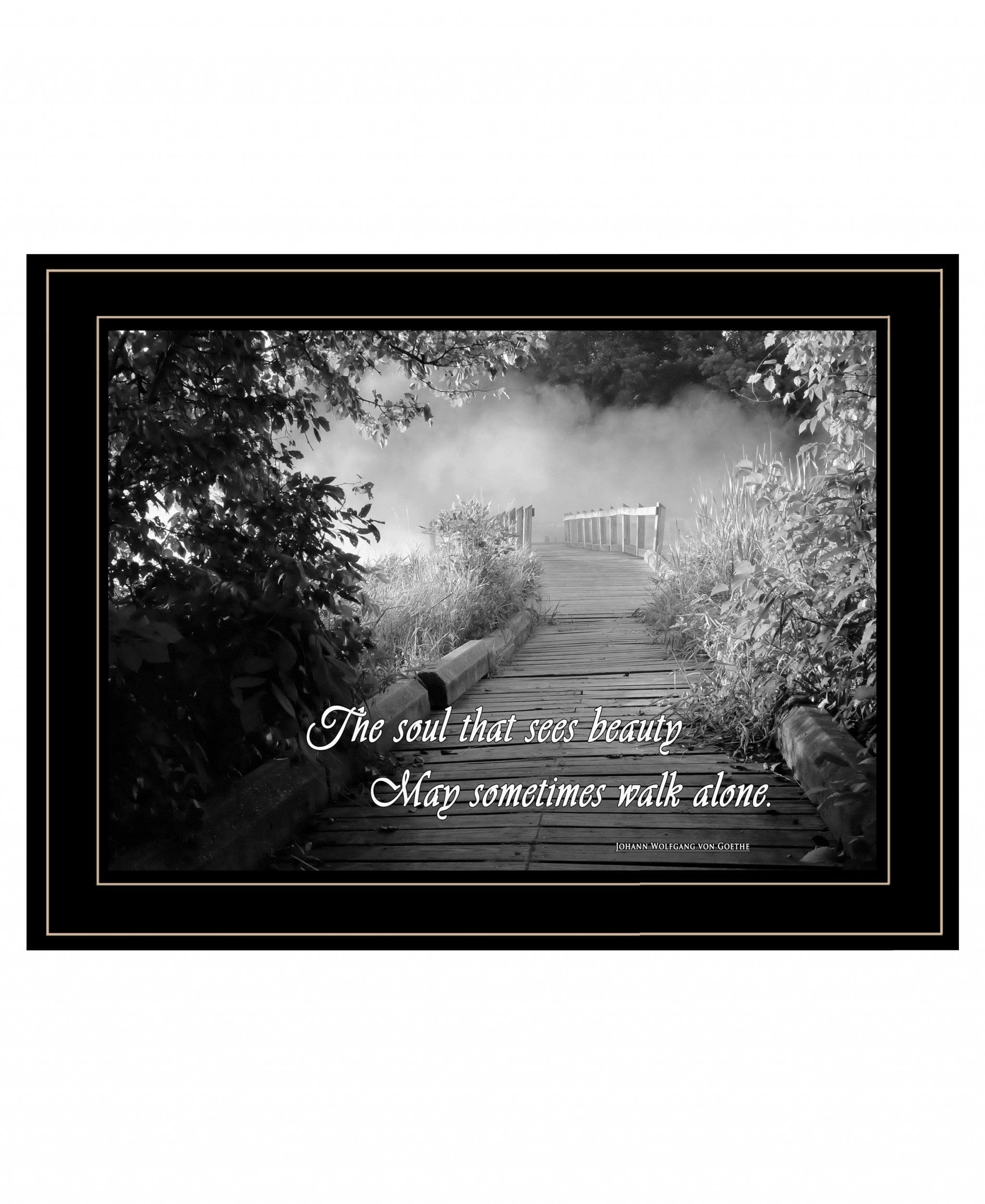 Beauty Grayscale 2 Black Framed Print Wall Art - Homeroots