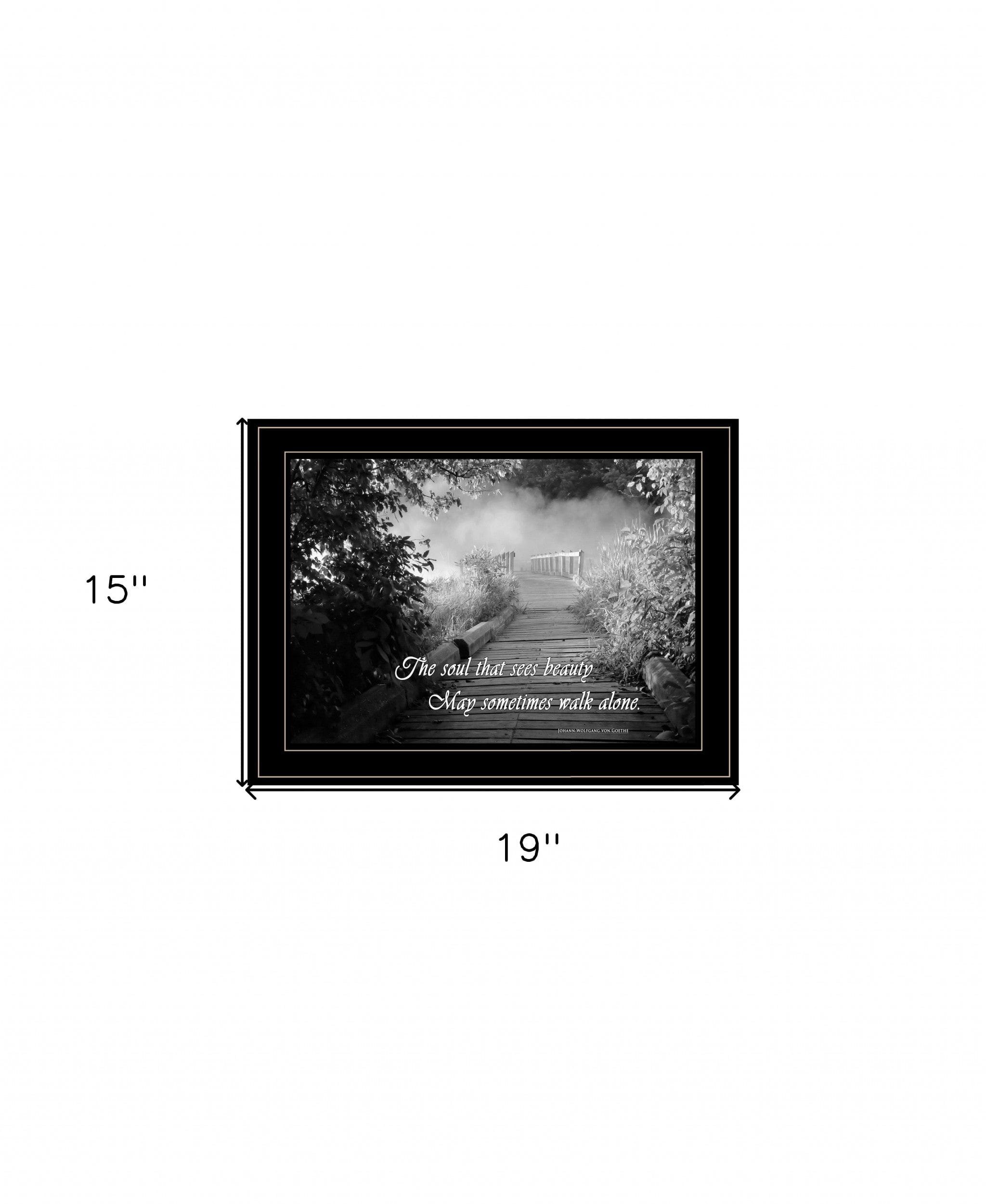 Beauty Grayscale 2 Black Framed Print Wall Art - Homeroots