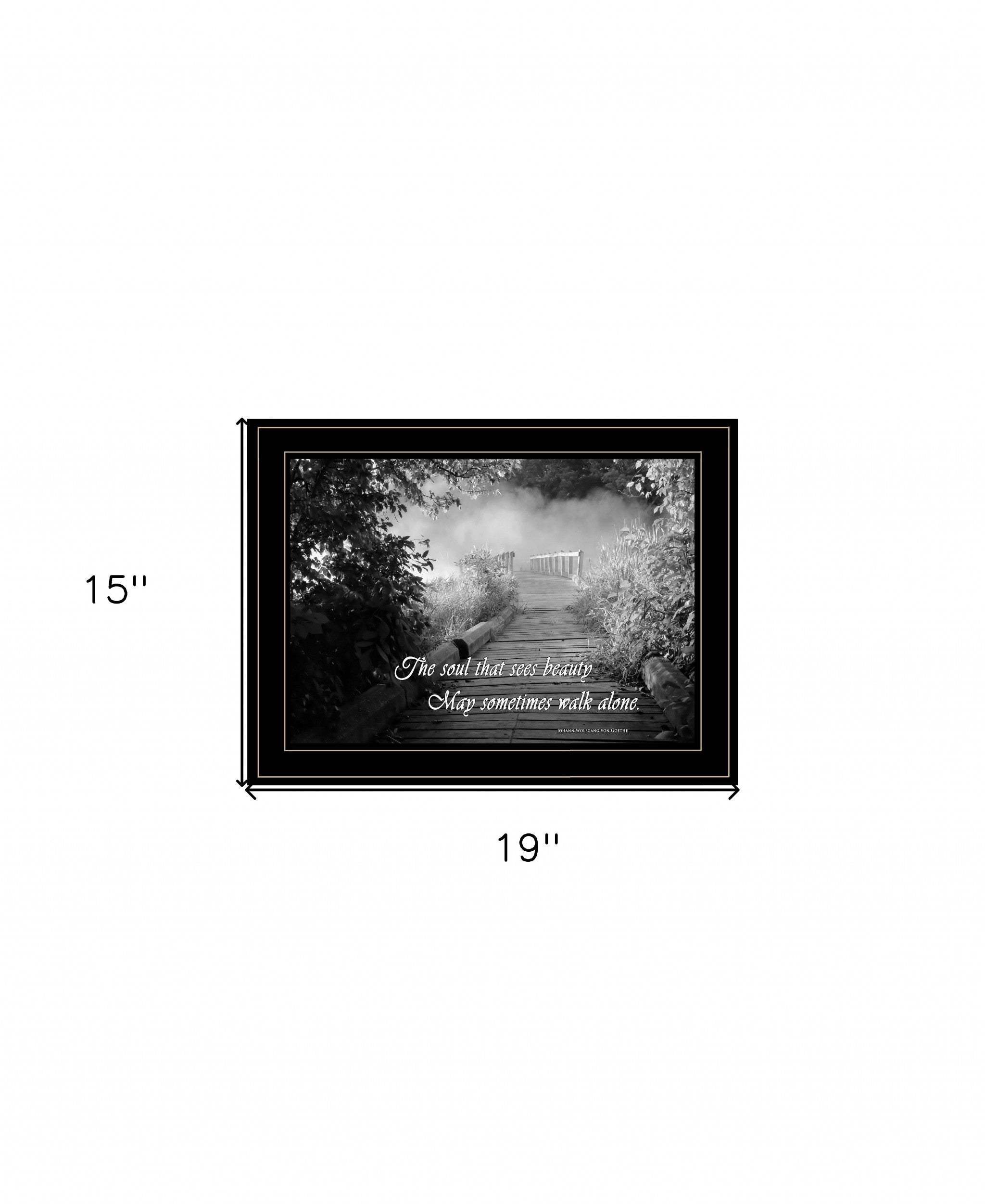 Beauty Grayscale 2 Black Framed Print Wall Art - Homeroots - Flyclothing LLC