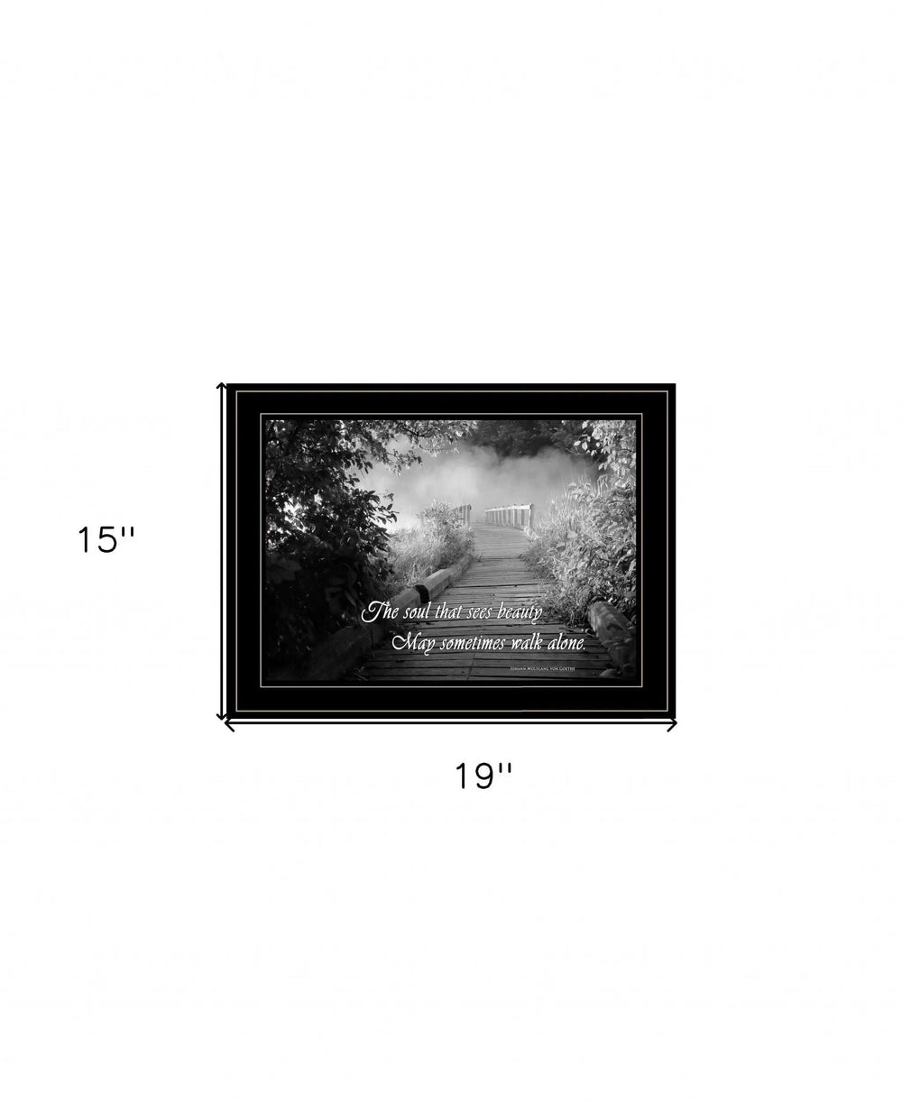 Beauty Grayscale 2 Black Framed Print Wall Art - Homeroots - Flyclothing LLC