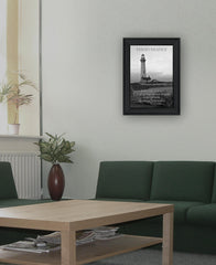 Perseverance Grayscale 1 Black Framed Print Wall Art - Homeroots