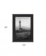 Perseverance Grayscale 1 Black Framed Print Wall Art - Homeroots - Flyclothing LLC