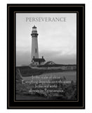 Perseverance Grayscale 2 Black Framed Print Wall Art - Homeroots