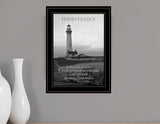 Perseverance Grayscale 2 Black Framed Print Wall Art - Homeroots