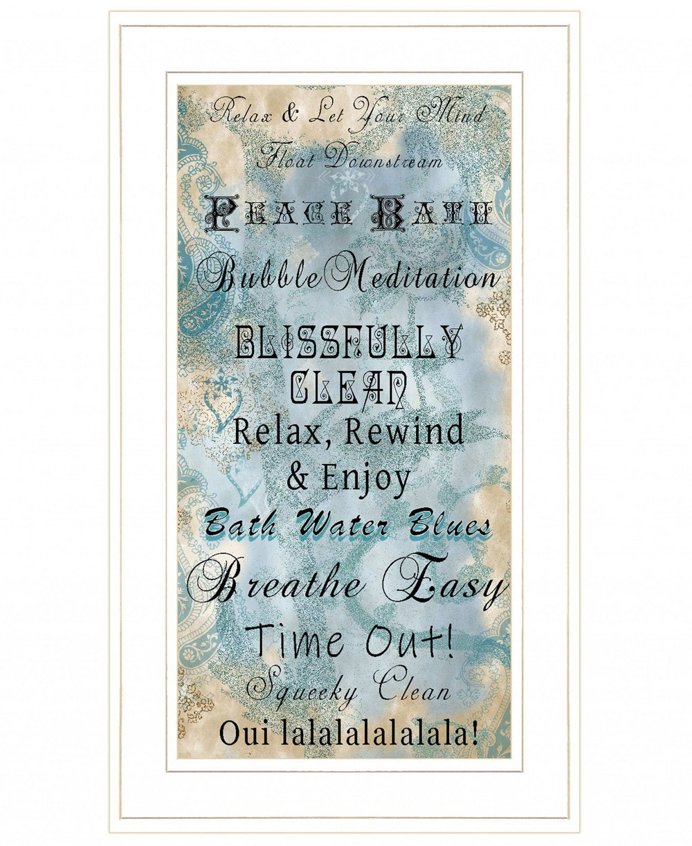 Paris Bath 1 White Framed Print Bathroom Wall Art - Homeroots - Flyclothing LLC