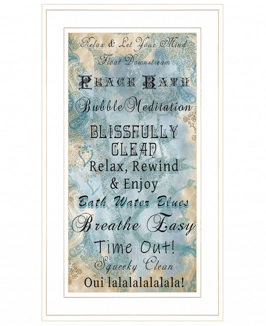 Paris Bath 1 White Framed Print Bathroom Wall Art - Homeroots