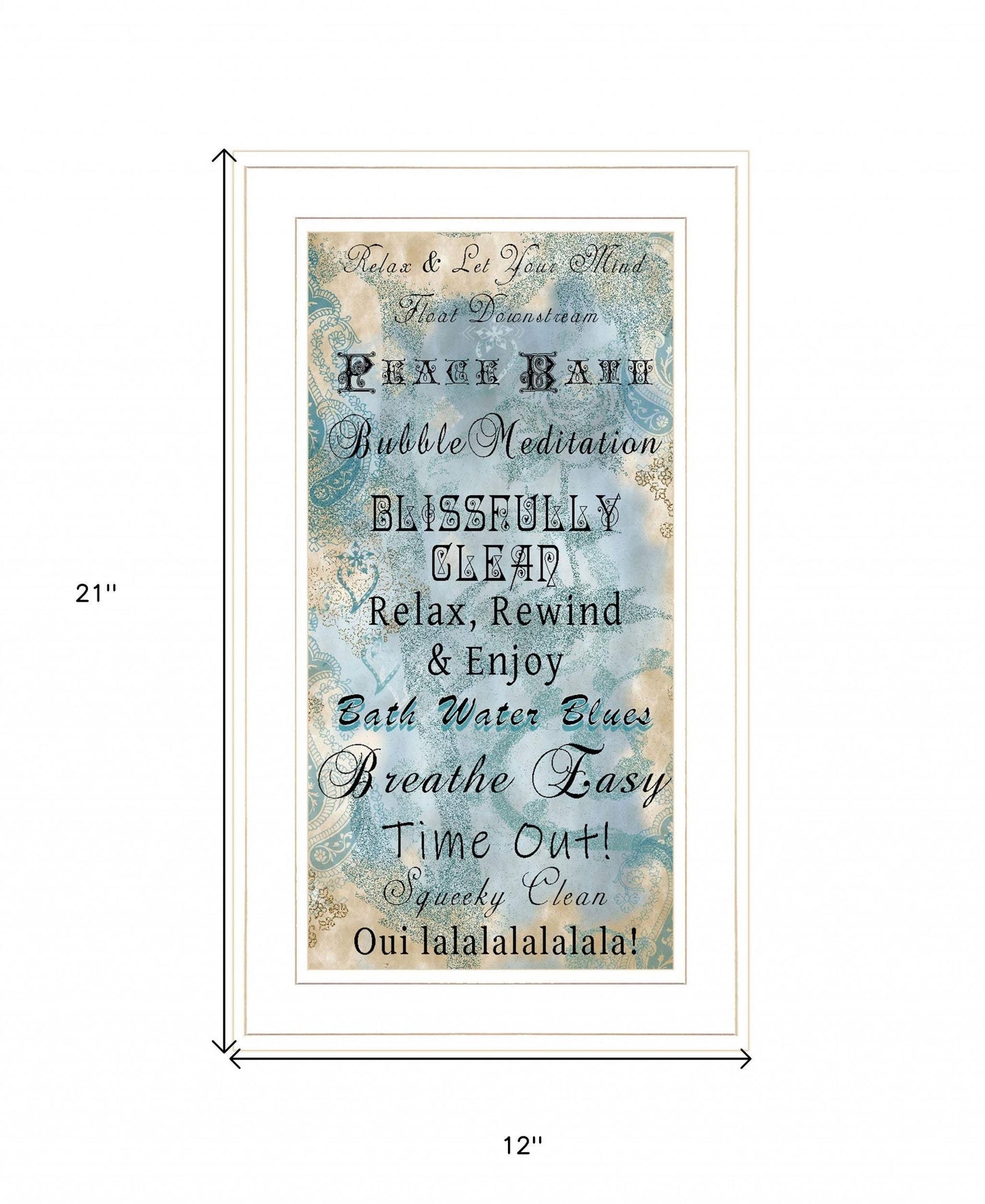 Paris Bath 1 White Framed Print Bathroom Wall Art - Homeroots - Flyclothing LLC