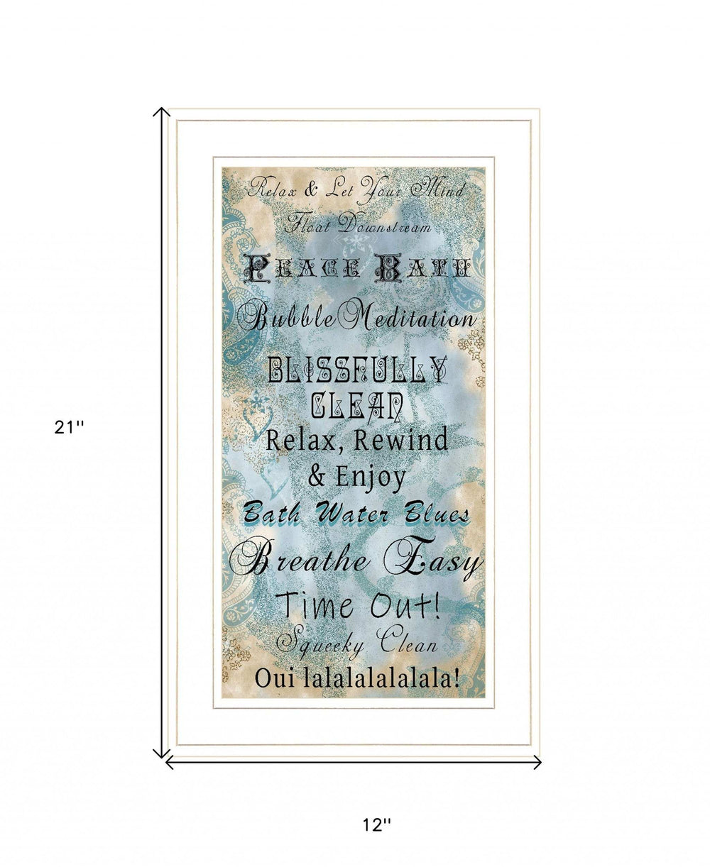 Paris Bath 1 White Framed Print Bathroom Wall Art - Homeroots - Flyclothing LLC