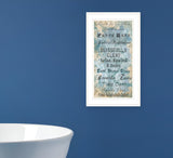 Paris Bath 1 White Framed Print Bathroom Wall Art - Homeroots