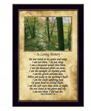 In Loving Memory Forest Black Framed Print Wall Art - Homeroots