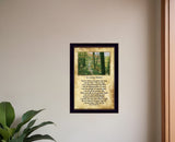 In Loving Memory Forest Black Framed Print Wall Art - Homeroots
