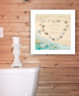 No Selfies in the Bathroom Sea 1 White Framed Print Bathroom Wall Art - Homeroots - Flyclothing LLC