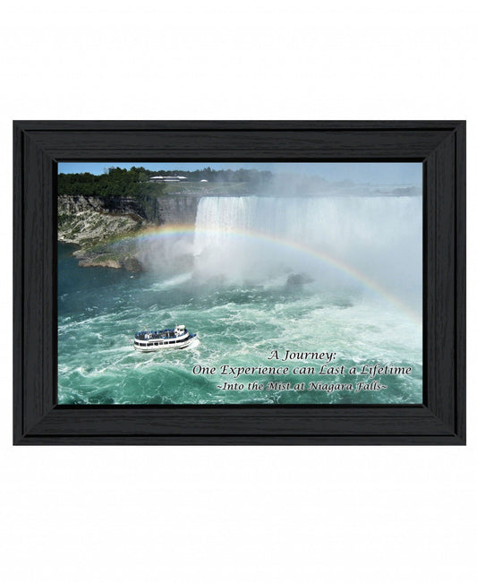 Into the Mist Black Picture Frame Print Wall Art - Homeroots