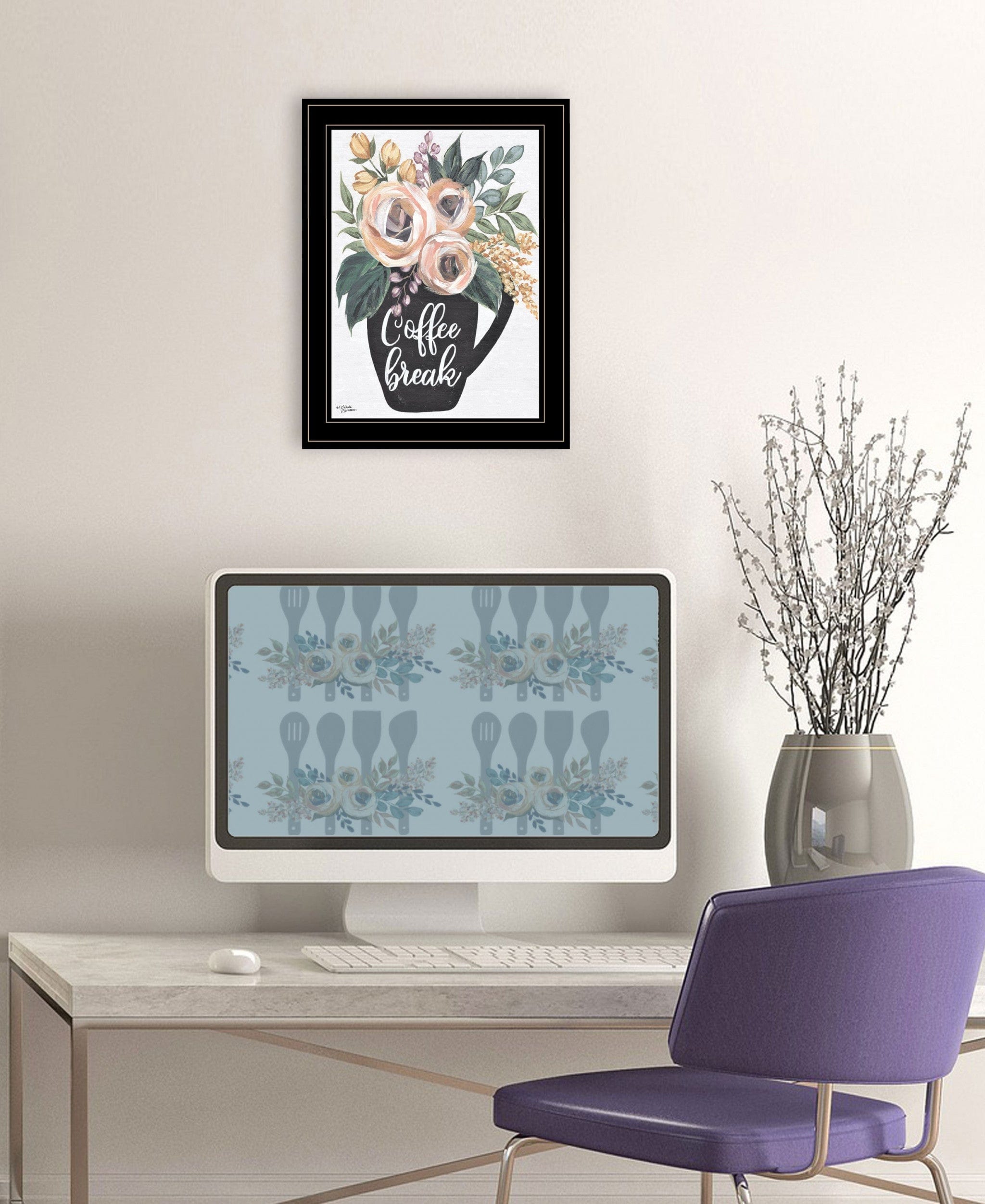 Coffee Break 2 Black Framed Print Kitchen Wall Art - Homeroots