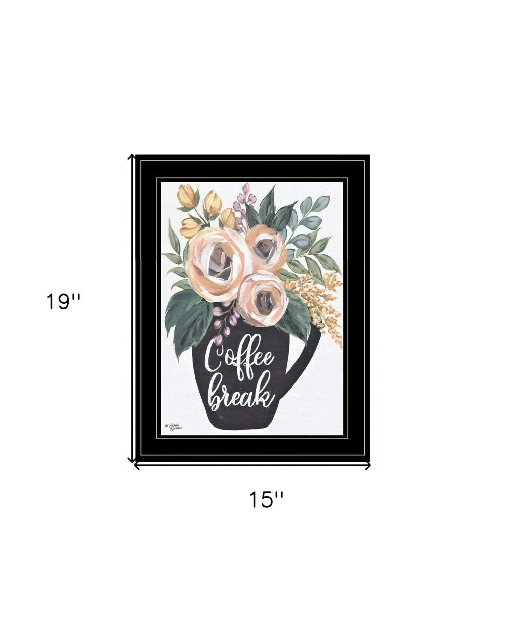 Coffee Break 2 Black Framed Print Kitchen Wall Art - Homeroots - Flyclothing LLC