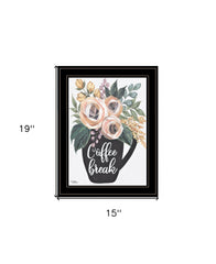 Coffee Break 2 Black Framed Print Kitchen Wall Art - Homeroots