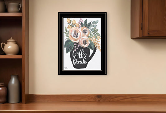 Coffee Break 2 Black Framed Print Kitchen Wall Art - Homeroots